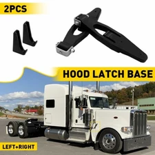2PC HLK1035 Hood Latch Base Assembly Kit 2313857 For Kenworth T300 Peterbilt 357