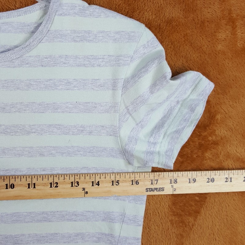 Pull Rayé APC Femme - 100% Coton - Vert - Taille S - Occasion En Très Bon état