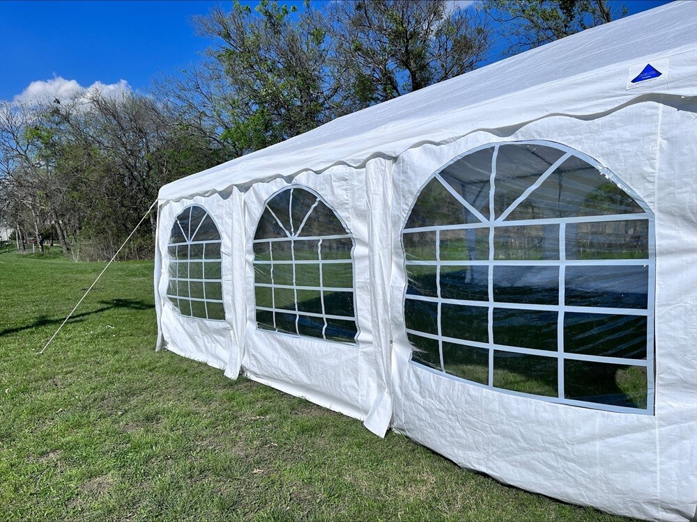 DELTA Canopies 20'x20' Budget PE Party Wedding Tent Canopy White - B Model