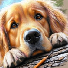 GOLDEN RETRIEVER (47) CROSS STITCH PATTERN