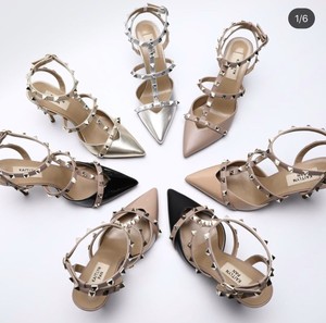 valentino silver heels