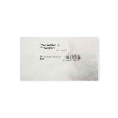 3 Pack Weidmüller 0194300000 Klemmen QL2SAK6N VPE 50 Stück