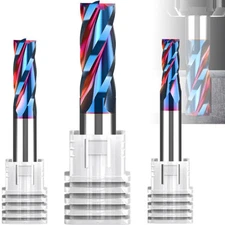 63°CNC END MILL 4 FLUTE MILLING CUT ROUTER BIT CARBIDE TUNGSTEN FOR WOOD METAL