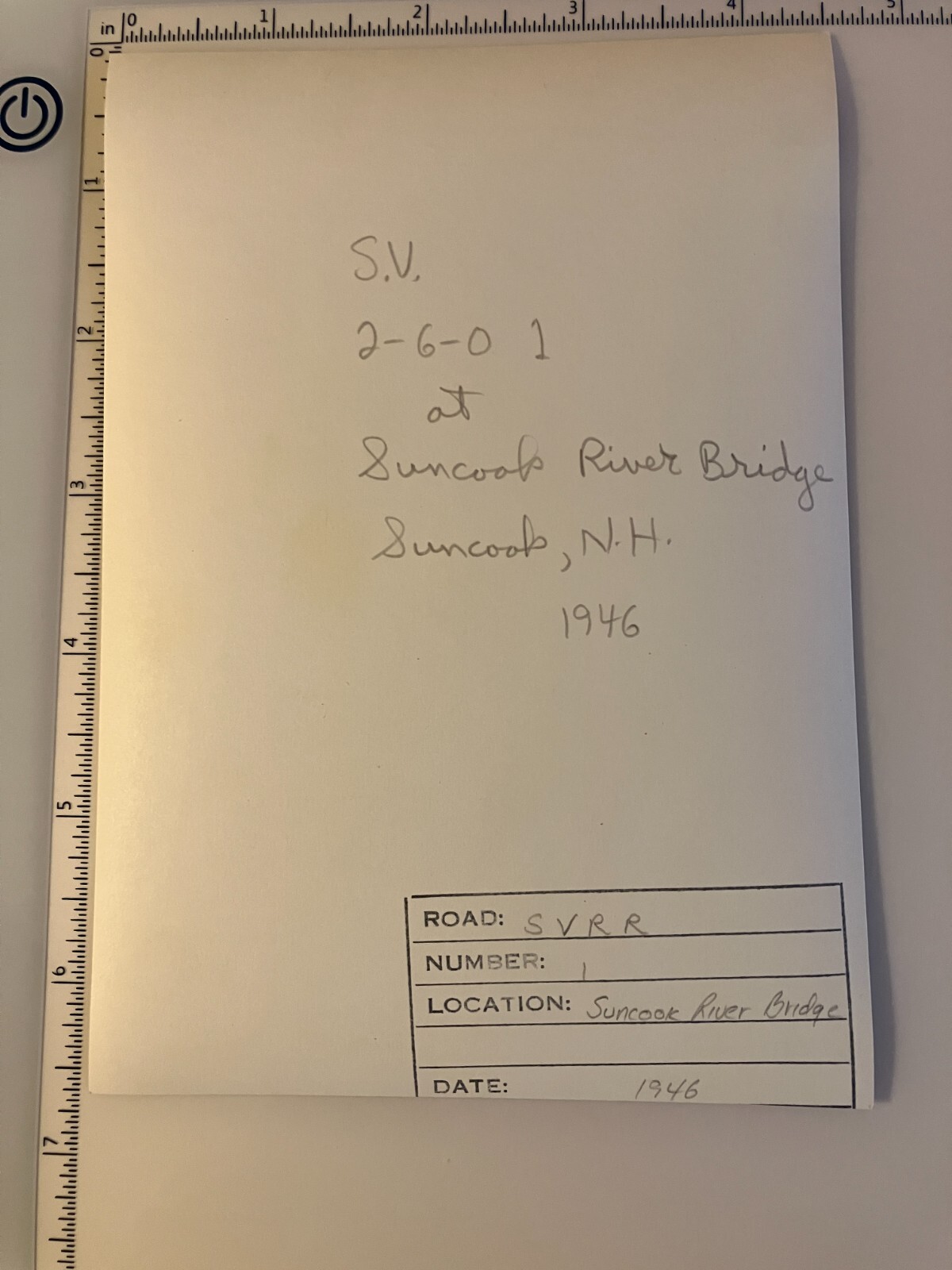 Vintage photo Suncook Valley Railroad 1 at Suncook River Bridge NH eBay