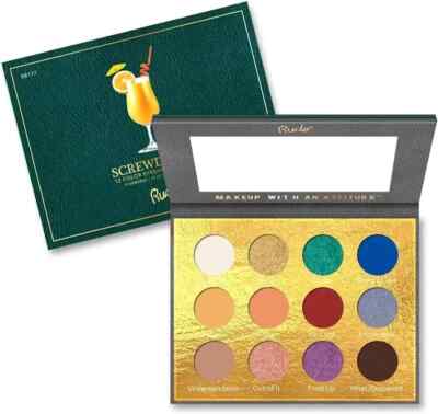 Rude Cosmetics Schraubendreher 12 Farben Lidschattenpalette brandneu & versiegelt