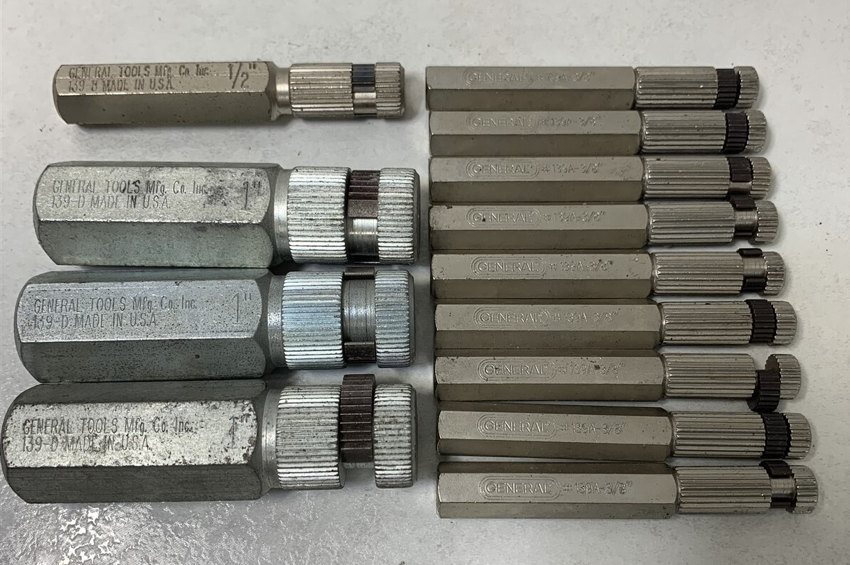NOS Lot of 13 General Tools Internal Pipe Wrench 139-A 3/8" 139-B 1/2" 139-D 1"