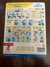 CEBU PACIFIC AIR A 330neo Safety Card