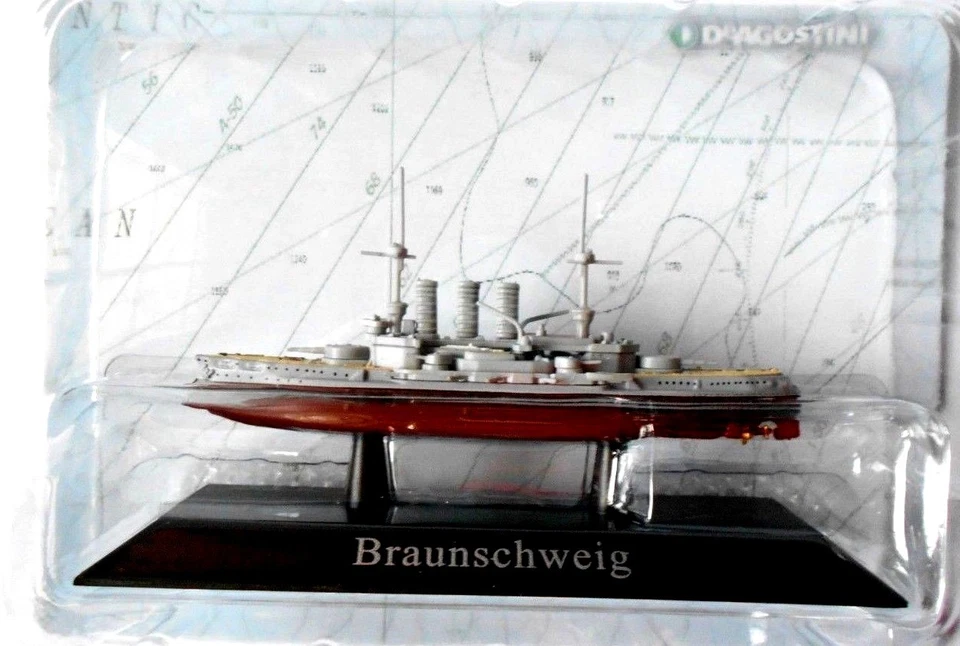  DIE CAST NAVI DA GUERRA - BRAUNSCHWEIG - KLASSA- 1:1250 DEAGOSTINI [62]