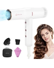 Hair Blow Dryer with Diffuser, IG INGLAM Professional 110,000 RPM Brushless M...