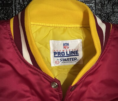 Washington Redskins Starter Men's Satin Varsity Jacket Sz M/L, w