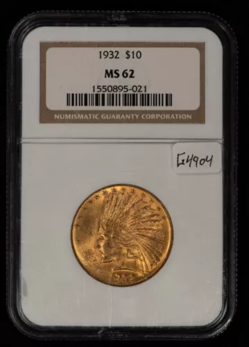 1932 G$10 Indian Head Gold Eagle - NGC MS 62 - SKU-G4904