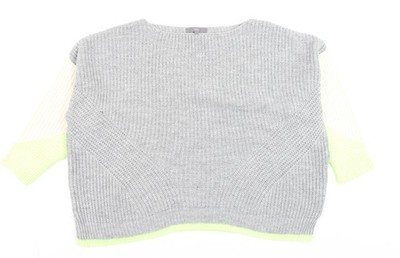 Next Grobstrickpullover Herren Grau XL Rundhals