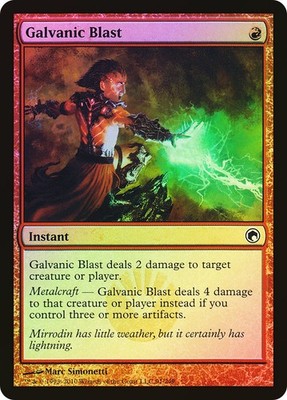 MTG FOIL Galvanic Blast  - Scars of Mirrodin #091