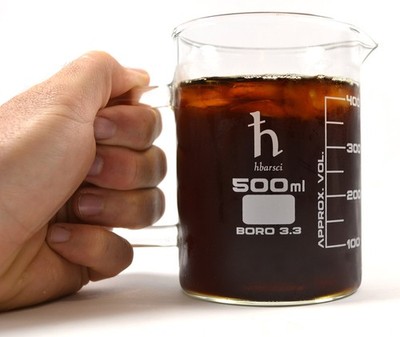 EISCO Premium 500ml Clear Measuring Cup Beaker Mug Durable Borosilicate Glass