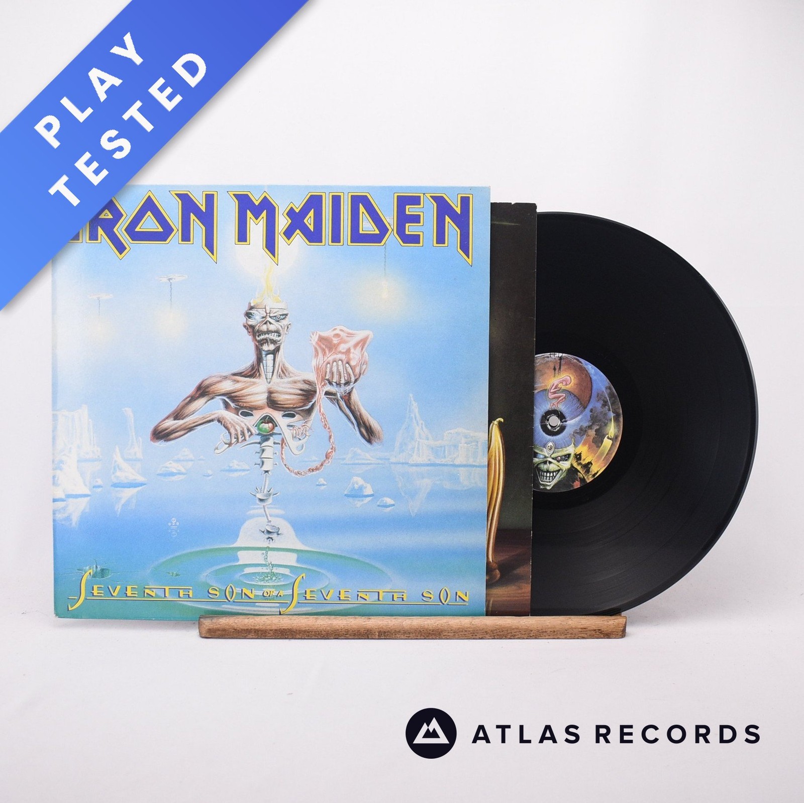 Iron Maiden Seventh Son Of A Seventh Son A-2 B-3 LP Album Vinyl Record - EX/EX