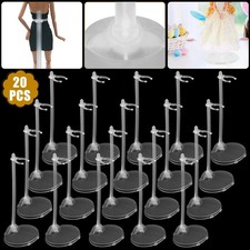 20 Set Doll Stand Display Holder for 11"-13" Doll Transparent Model Rack Support