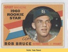 1960 Topps Sport Magazine 1960 Rookie Star Bob Bruce #118 READ 2f4