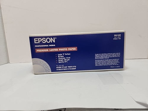 Epson S041408 Premium Luster Photo Paper Roll 8.3" x 32.8" Open Box