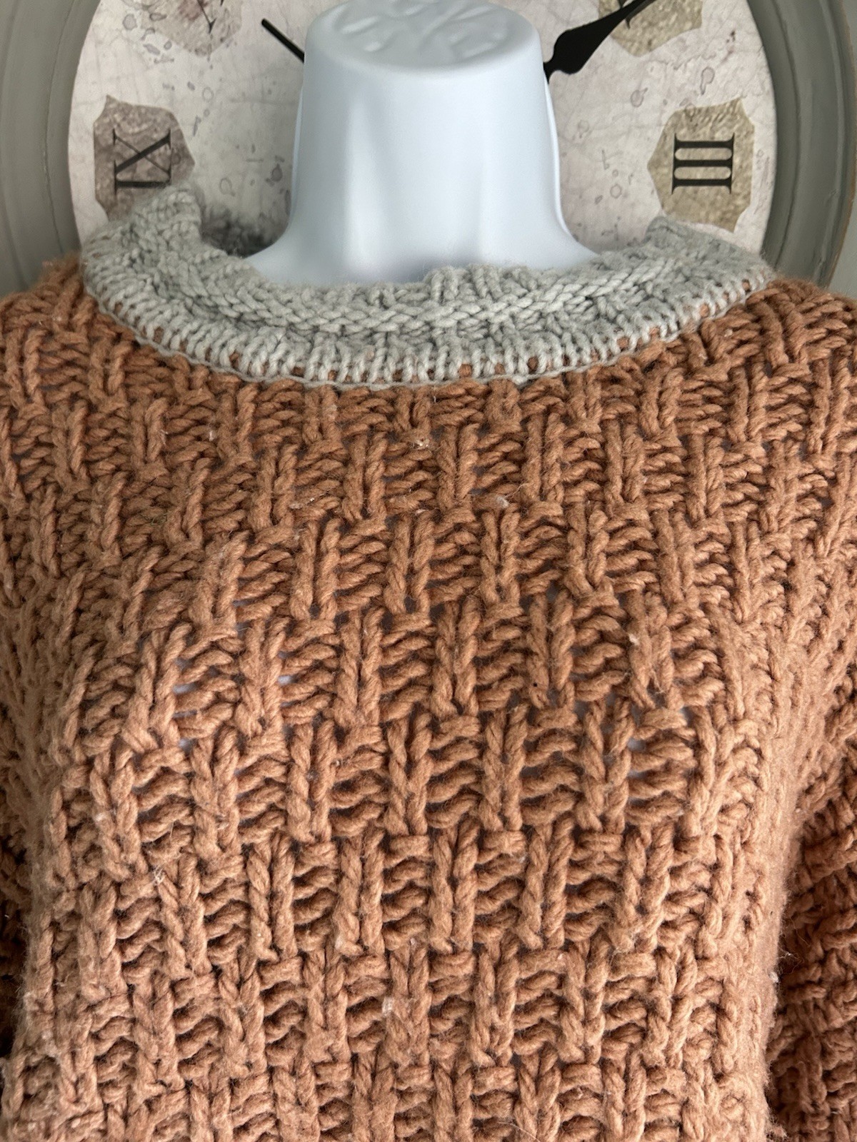 UNIVERSAL THREAD Cable Chunky Knit Colorblock Swe… - image 2