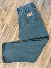 Vintage Wrangler 13MWZKM Jeans Green 32x28 Made In USA