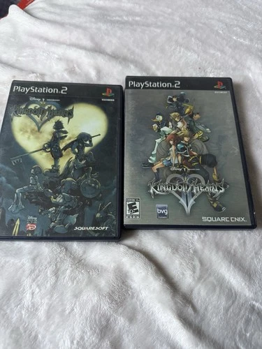 Kingdom Hearts 1, 2 PS2 Playstation 2 Lot Complete CIB