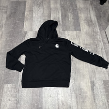 Carhartt Women's Clarksburg Graphic Sleeve Hoodie Size M Black TS0288-W 