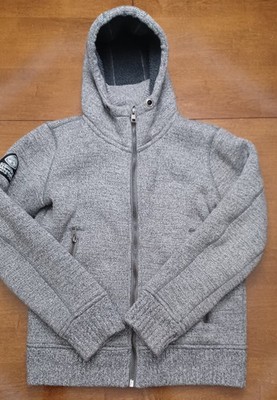 Superdry Men's Medium Mountain Expedition Ziphood Woolblend Hthr Gray - Read