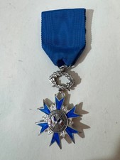 Medaglia Ordre National du Merite France 3 dicembre 1963, argento massiccio