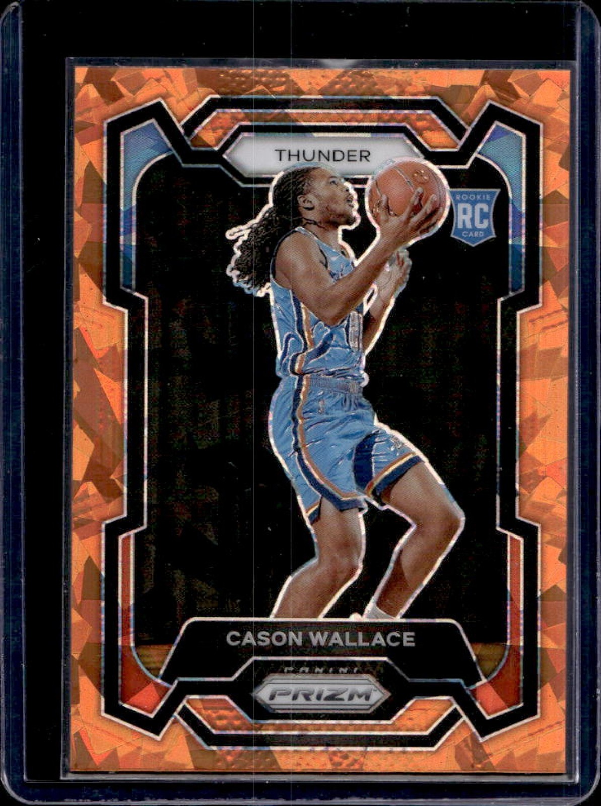 2023-24 Prizm Cason Wallace RC Prizm Orange Ice Rookie #139 Thunder