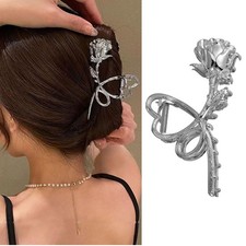 Flower Metal Hair Clips Claw, 1Pcs Flower Hair Claw Clips for Thin Thick Hair...