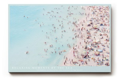 Paul Sinus Wandbild Relaxing Moments by the Sea Aerial Beach View in Soft