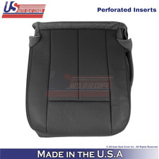 2007-2014 For Ford Expedition Leather Perf Driver Bottom Seat Cover Charcoal