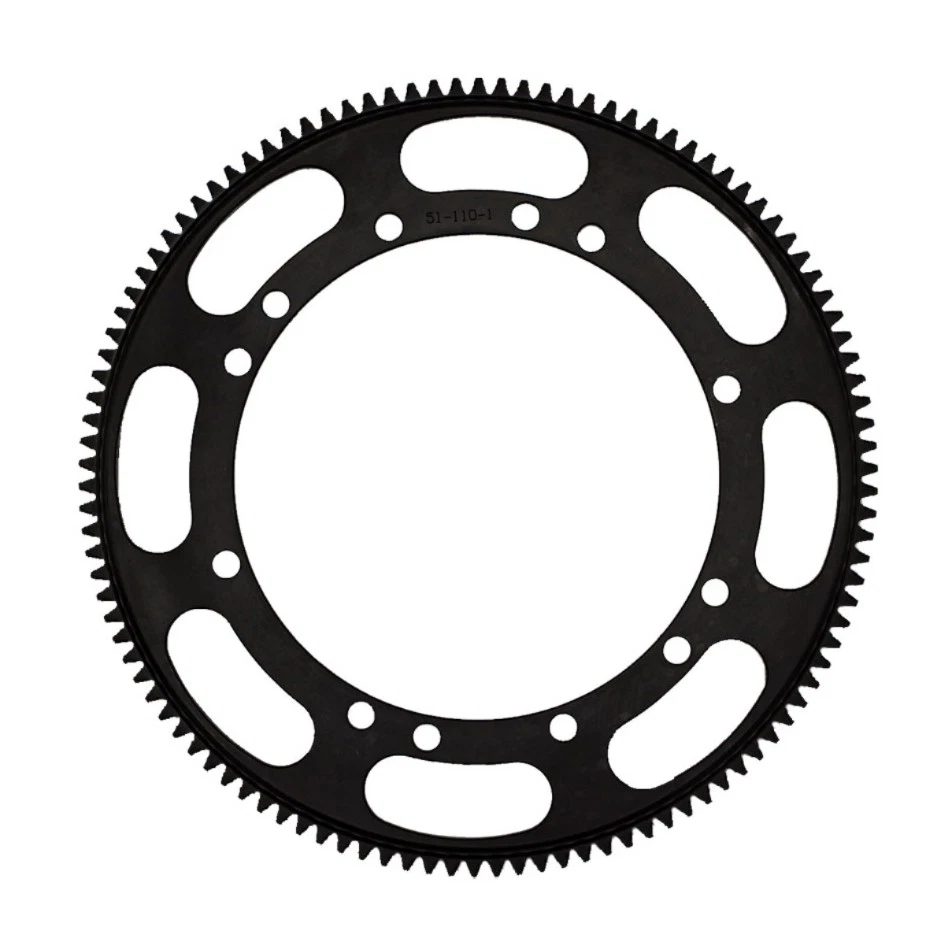 Embreagens de perna Tilton 51-110-1, montagem de tampa de engrenagem de um anel 110T 6 e 8 aço preto  - Imagem 3 de 4