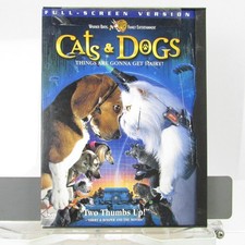 Cats Dogs DVD 2001 Full-Screen Version Tobey Maguire Alec Baldwin Spy Comedy