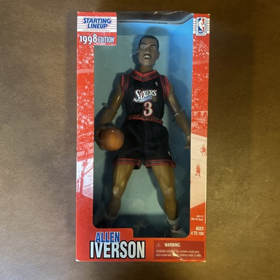 #ad 1998 Allen Iverson 12quot; Starting Lineup Doll Figure NBA Basketball 76er’s $27.00