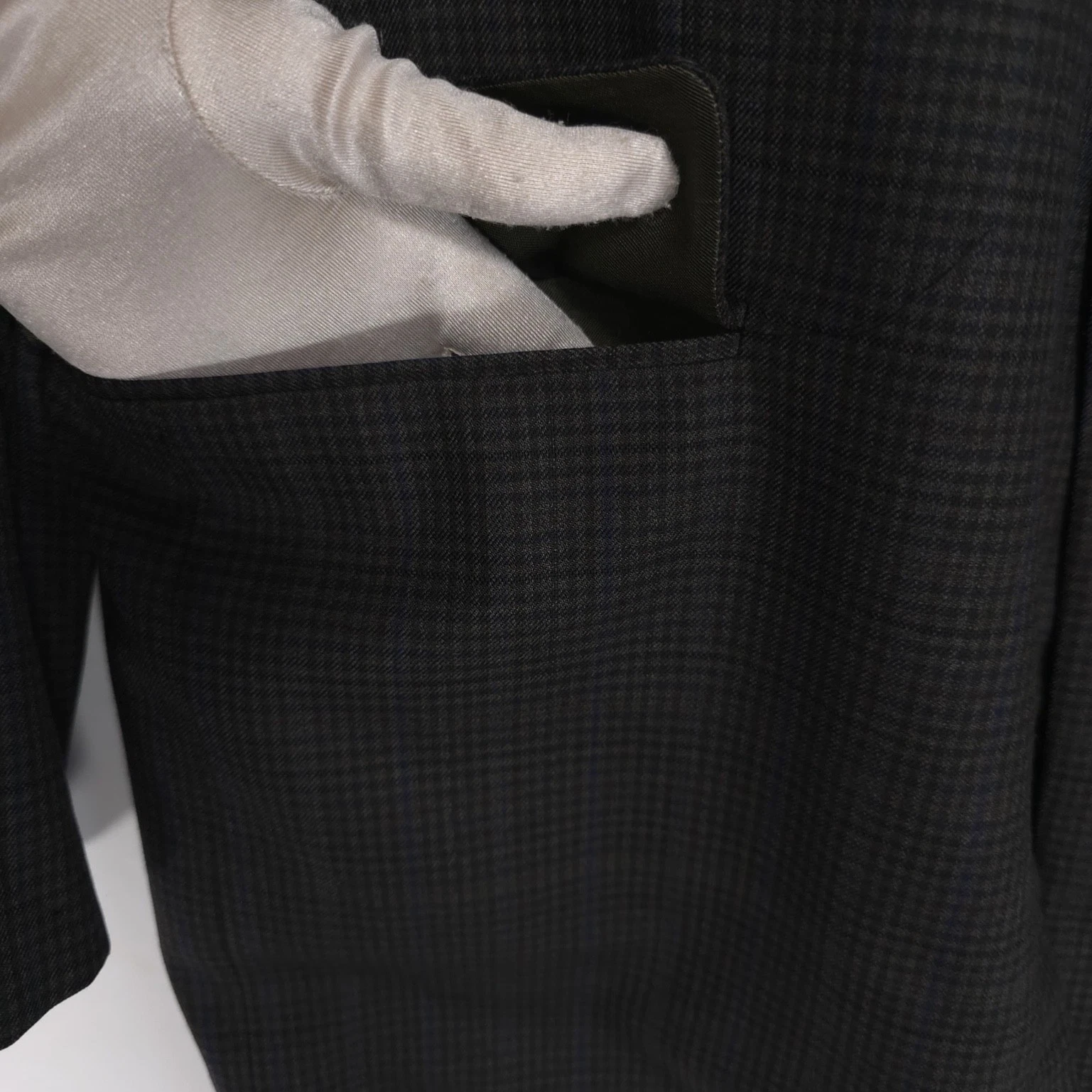 HICKEY FREEMAN 1899 USA Worsted Wool Blazer Jacket Sport Coat Brown 44L Beacon - product detail image 14