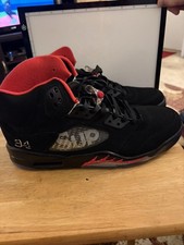 Jordan Supreme x Air Jordan 5 Retro Black/Fire Red Men's Sneakers 824371-001