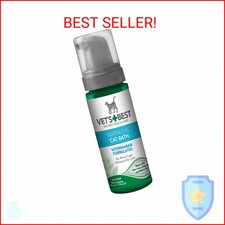 Vet's Best Waterless Cat Bath, No Rinse Waterless Dry Shampoo for Cats, 4 oz
