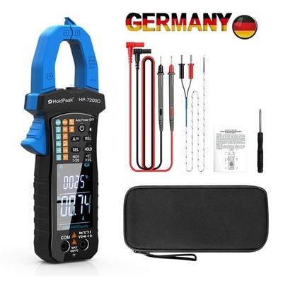 Digital TRMS Zangenmultimeter 6000 Zählt AC DC Strom Amperemeter Stromzange NCV