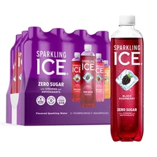 Sparkling Ice Purple Variety Pack, Flavored Water, Zero Sugar, 12 count