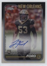 2024 Topps Chrome Rookie Auto Jaylan Ford #RA-JFO Auto 1iu8