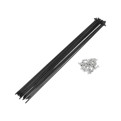 20 Set 13G Fahrradspeichen 277mm Fahrrad Radspeichen 304 Edelstahl schwarz