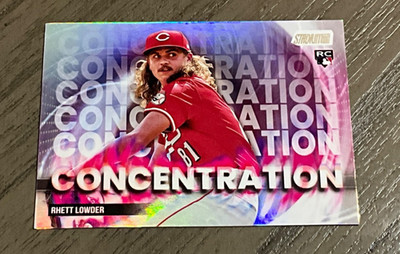 2025 Topps Stadium Club # C-23 Rhett Lowder Rookie Concentration Cincinnati Reds
