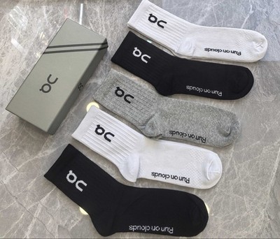 5 Pairs On Cloud Socks Half-Calf Size Medium Unisex