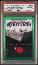 2022 TOPPS CHROME STAR WARS GALAXY #GG3 STAR WARS: REBELLION PSA 10 */99