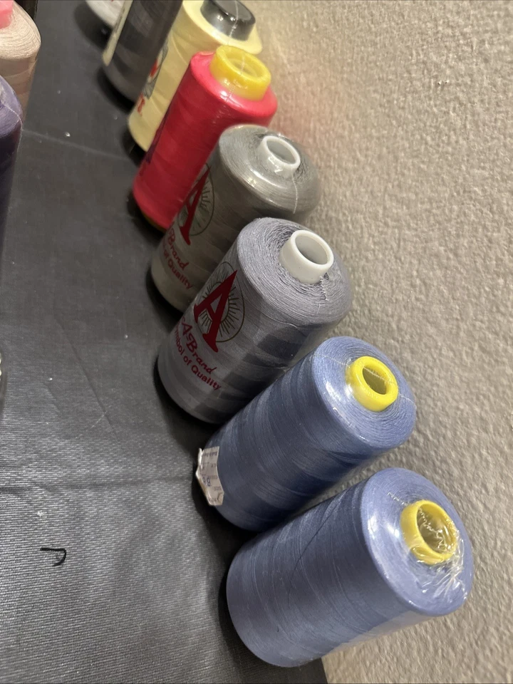 Lot Of 24 NEW Bonded Polyester Sewing Thread Multi Colored Sized Spools BUNDLE - Image 4 of 4