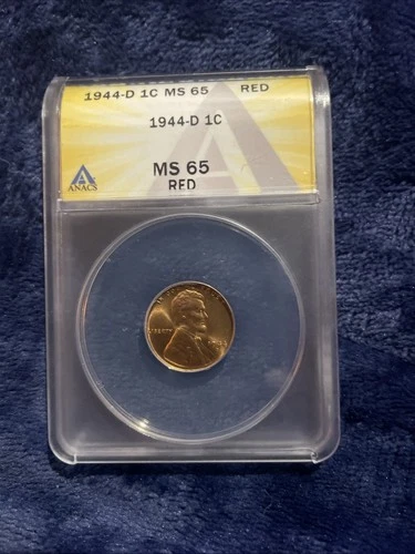 1944-D Lincoln Wheat MS 65 Red