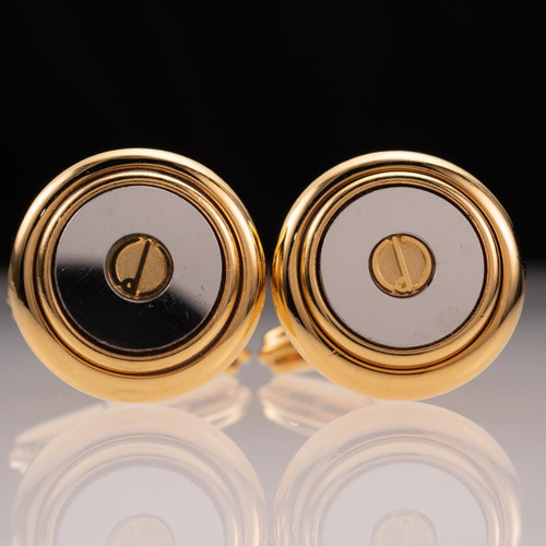 Dunhill cufflinks round color - Gem Dunhill cufflinks round color - Gem