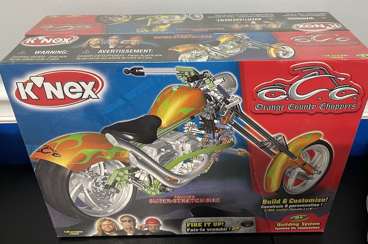 K'NEX Orange County Choppers Mikeys Swing Arm Bike Motorcycle Toy