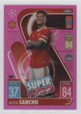 2021 Chrome Match Attax UEFA Champions League Pink Refractor Jadon Sancho 6l7